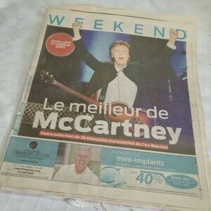 Journal de Québec, Saturday, September 8, 2018, in French